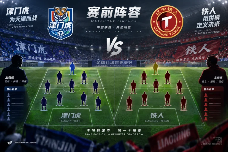 津门虎与铁人赛前首发阵容看点示意图